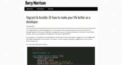 Desktop Screenshot of barrymorrison.com
